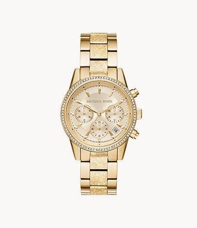 michael kors uhr mk 6597|Michael Kors Women's Ritz Chronograph Gold.